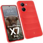 Carcasa Bizon Tur compatibila cu Xiaomi Poco X7 Pro, Rosu 3 - lerato.ro