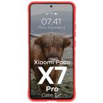 Carcasa Bizon Tur compatibila cu Xiaomi Poco X7 Pro, Rosu 6 - lerato.ro