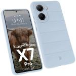 Carcasa Bizon Tur compatibila cu Xiaomi Poco X7 Pro, Light Blue 3 - lerato.ro