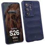 Kit protectie 2 in 1 BizonMobile, Carcasa Bizon Tur si Folie sticla securizata Bizon Glass Edge, compatibil cu Samsung Galaxy S26 Ultra, Dark Blue 4 - lerato.ro