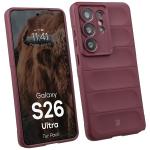Kit protectie 2 in 1 BizonMobile, Carcasa Bizon Tur si Folie sticla securizata Bizon Glass Edge, compatibil cu Samsung Galaxy S26 Ultra, Dark Purple 4 - lerato.ro