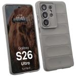 Kit protectie 2 in 1 BizonMobile, Carcasa Bizon Tur si Folie sticla securizata Bizon Glass Edge, compatibil cu Samsung Galaxy S26 Ultra, Light Grey 4 - lerato.ro