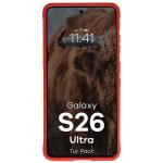 Kit protectie 2 in 1 BizonMobile, Carcasa Bizon Tur si Folie sticla securizata Bizon Glass Edge, compatibil cu Samsung Galaxy S26 Ultra, Rosu 7 - lerato.ro