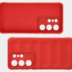 Kit protectie 2 in 1 BizonMobile, Carcasa Bizon Tur si Folie sticla securizata Bizon Glass Edge, compatibil cu Samsung Galaxy S26 Ultra, Rosu 8 - lerato.ro