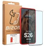 Kit protectie 2 in 1 BizonMobile, Carcasa Bizon Tur si Folie sticla securizata Bizon Glass Edge, compatibil cu Samsung Galaxy S26 Ultra, Rosu 11 - lerato.ro