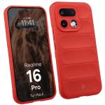 Kit protectie 2 in 1 BizonMobile, Carcasa Bizon Tur si Folie sticla securizata Bizon Glass Edge, compatibil cu Realme 16 Pro 5G, Rosu 4 - lerato.ro