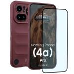 Kit protectie 2 in 1 BizonMobile, Carcasa Bizon Tur si Folie sticla securizata Bizon Glass Edge, compatibil cu Nothing Phone (4a) Pro, Dark Purple 2 - lerato.ro