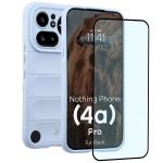 Kit protectie 2 in 1 BizonMobile, Carcasa Bizon Tur si Folie sticla securizata Bizon Glass Edge, compatibil cu Nothing Phone (4a) Pro, Light Blue 2 - lerato.ro