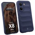 Kit protectie 2 in 1 BizonMobile, Carcasa Bizon Tur si Folie sticla securizata Bizon Glass Edge, compatibil cu Xiaomi Poco X8 Pro, Dark Blue 4 - lerato.ro
