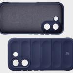Kit protectie 2 in 1 BizonMobile, Carcasa Bizon Tur si Folie sticla securizata Bizon Glass Edge, compatibil cu Xiaomi Poco X8 Pro, Dark Blue 8 - lerato.ro