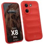 Kit protectie 2 in 1 BizonMobile, Carcasa Bizon Tur si Folie sticla securizata Bizon Glass Edge, compatibil cu Xiaomi Poco X8 Pro, Rosu 4 - lerato.ro