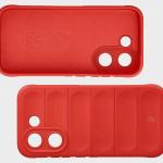 Kit protectie 2 in 1 BizonMobile, Carcasa Bizon Tur si Folie sticla securizata Bizon Glass Edge, compatibil cu Xiaomi Poco X8 Pro, Rosu 8 - lerato.ro