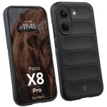 Kit protectie 2 in 1 BizonMobile, Carcasa Bizon Tur si Folie sticla securizata Bizon Glass Edge, compatibil cu Xiaomi Poco X8 Pro, Negru 4 - lerato.ro