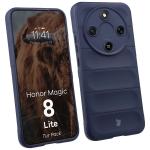 Kit protectie 2 in 1 BizonMobile, Carcasa Bizon Tur si Folie sticla securizata Bizon Glass Edge, compatibil cu Honor Magic 8 Lite, Dark Blue 4 - lerato.ro