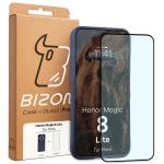Kit protectie 2 in 1 BizonMobile, Carcasa Bizon Tur si Folie sticla securizata Bizon Glass Edge, compatibil cu Honor Magic 8 Lite, Dark Blue 11 - lerato.ro