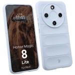 Kit protectie 2 in 1 BizonMobile, Carcasa Bizon Tur si Folie sticla securizata Bizon Glass Edge, compatibil cu Honor Magic 8 Lite, Light Blue 4 - lerato.ro