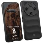 Kit protectie 2 in 1 BizonMobile, Carcasa Bizon Tur si Folie sticla securizata Bizon Glass Edge, compatibil cu Honor Magic 8 Lite, Negru 4 - lerato.ro