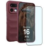 Kit protectie 2 in 1 BizonMobile, Carcasa Bizon Tur si Folie sticla securizata Bizon Glass Edge, compatibil cu Realme 16 Pro 5G, Dark Purple 2 - lerato.ro