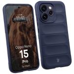 Kit protectie 2 in 1 BizonMobile, Carcasa Bizon Tur si Folie sticla securizata Bizon Glass Edge, compatibil cu Oppo Reno 15 Pro, Dark Blue 4 - lerato.ro