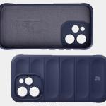 Kit protectie 2 in 1 BizonMobile, Carcasa Bizon Tur si Folie sticla securizata Bizon Glass Edge, compatibil cu Oppo Reno 15 Pro, Dark Blue 8 - lerato.ro