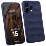 Kit protectie 2 in 1 BizonMobile, Carcasa Bizon Tur si Folie sticla securizata Bizon Glass Edge, compatibil cu Oppo Reno 15, Dark Blue 4 - lerato.ro