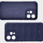 Kit protectie 2 in 1 BizonMobile, Carcasa Bizon Tur si Folie sticla securizata Bizon Glass Edge, compatibil cu Oppo Reno 15, Dark Blue 8 - lerato.ro