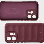 Kit protectie 2 in 1 BizonMobile, Carcasa Bizon Tur si Folie sticla securizata Bizon Glass Edge, compatibil cu Oppo Reno 15, Dark Purple 8 - lerato.ro