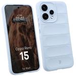Kit protectie 2 in 1 BizonMobile, Carcasa Bizon Tur si Folie sticla securizata Bizon Glass Edge, compatibil cu Oppo Reno 15, Light Blue 4 - lerato.ro
