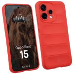 Kit protectie 2 in 1 BizonMobile, Carcasa Bizon Tur si Folie sticla securizata Bizon Glass Edge, compatibil cu Oppo Reno 15, Rosu 4 - lerato.ro