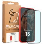 Kit protectie 2 in 1 BizonMobile, Carcasa Bizon Tur si Folie sticla securizata Bizon Glass Edge, compatibil cu Oppo Reno 15, Rosu 11 - lerato.ro