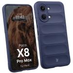 Kit protectie 2 in 1 BizonMobile, Carcasa Bizon Tur si Folie sticla securizata Bizon Glass Edge, compatibil cu Xiaomi Poco X8 Pro Max, Dark Blue 4 - lerato.ro