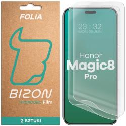 Set 2 folii protectie Bizon Film Hydrogel compatibile cu Honor Magic 8 Pro, Transparent