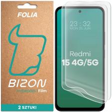 Folii protectie telefoane Xiaomi Redmi 15 4G / 15 5G, Set 2 folii protectie Bizon Film Hydrogel compatibile cu Xiaomi Redmi 15 4G / 5G, Transparent, lerato.ro