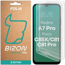 Set 2 folii protectie Bizon Film Hydrogel compatibile cu Xiaomi Redmi A7 Pro / POCO C85X / C81 / C81 Pro, Transparent