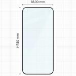 Set 2 folii sticla securizata Bizon Glass Edge Duo compatibile cu Vivo X300, Negru 3 - lerato.ro