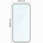 Folie sticla securizata Bizon Glass Edge compatibila cu Motorola Moto G67 5G / G77 5G / G87 5G, Negru 3 - lerato.ro