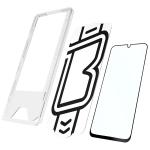 Set 2 folii sticla securizata Bizon Glass Aplikator Edge, Kit montare inclus, compatibile cu Samsung Galaxy A16 / A17, Negru 6 - lerato.ro