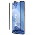Set 2 folii sticla securizata Bizon Glass Aplikator Edge, Kit montare inclus, compatibile cu Samsung Galaxy S25 FE, Negru 2 - lerato.ro