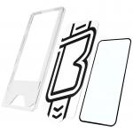 Folie sticla securizata Bizon Glass Aplikator Edge, Kit montare inclus, compatibila cu Xiaomi Redmi 15 4G / 5G, Negru 6 - lerato.ro