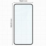 Set 2 folii sticla securizata Bizon Glass Aplikator Edge, Kit montare inclus, compatibile cu Xiaomi Redmi 15 4G / 5G, Negru 3 - lerato.ro