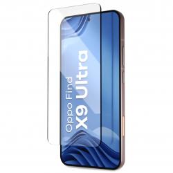 Set 2 folii sticla securizata Bizon Glass Aplikator Edge, Kit montare inclus, compatibile cu Oppo Find X9 Ultra, Negru