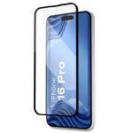 Folie sticla securizata Bizon Glass Aplikator Edge, Kit montare inclus, compatibila cu iPhone 16 Pro, Negru 2 - lerato.ro