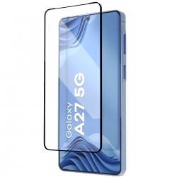 Folie sticla securizata Bizon Glass Aplikator Edge, Kit montare inclus, compatibila cu Samsung Galaxy A27 5G, Negru