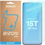 Set 2 folii sticla securizata Bizon Glass Clear Duo compatibile cu Xiaomi 15T / 15T Pro, Transparent 2 - lerato.ro