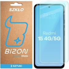 Folii protectie telefoane Xiaomi Redmi 15 4G / 15 5G, Set 2 folii sticla securizata Bizon Glass Clear Duo compatibile cu Xiaomi Redmi 15 4G / 5G, Transparent, lerato.ro