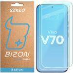 Set 2 folii sticla securizata Bizon Glass Clear Duo compatibile cu Vivo V70 5G, Transparent 2 - lerato.ro