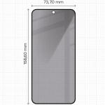 Folie sticla securizata Bizon Glass Aplikator Shadow Privacy, Kit montare inclus, compatibila cu Samsung Galaxy A36 5G, Negru 3 - lerato.ro