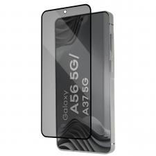 Folie sticla securizata Bizon Glass Aplikator Shadow Privacy, Kit montare inclus, compatibila cu Samsung Galaxy A56 5G / A37 5G, Negru