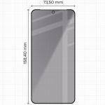 Set 2 folii sticla securizata Bizon Glass Aplikator Shadow Privacy, Kit montare inclus, compatibile cu Samsung Galaxy A27 5G, Negru 3 - lerato.ro