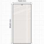 Set 2 folii sticla securizata Bizon Glass Matte Duo compatibile cu Samsung Galaxy S25 Ultra, Negru 3 - lerato.ro
